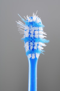 worn toothbrush